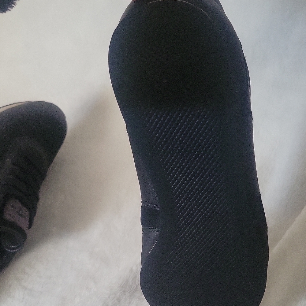 Coach Raylen Sneakers Women 8.5B Black Leather Suede Athletic Lace Up Shoes - Picture 11 of 16